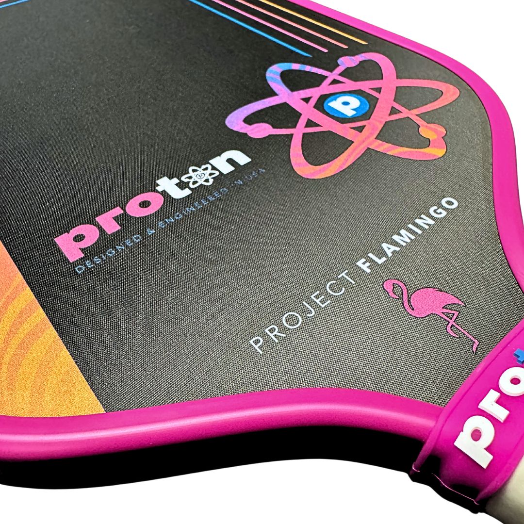Proton Series Three Project Flamingo 15mm Elongated Pickleball Paddle