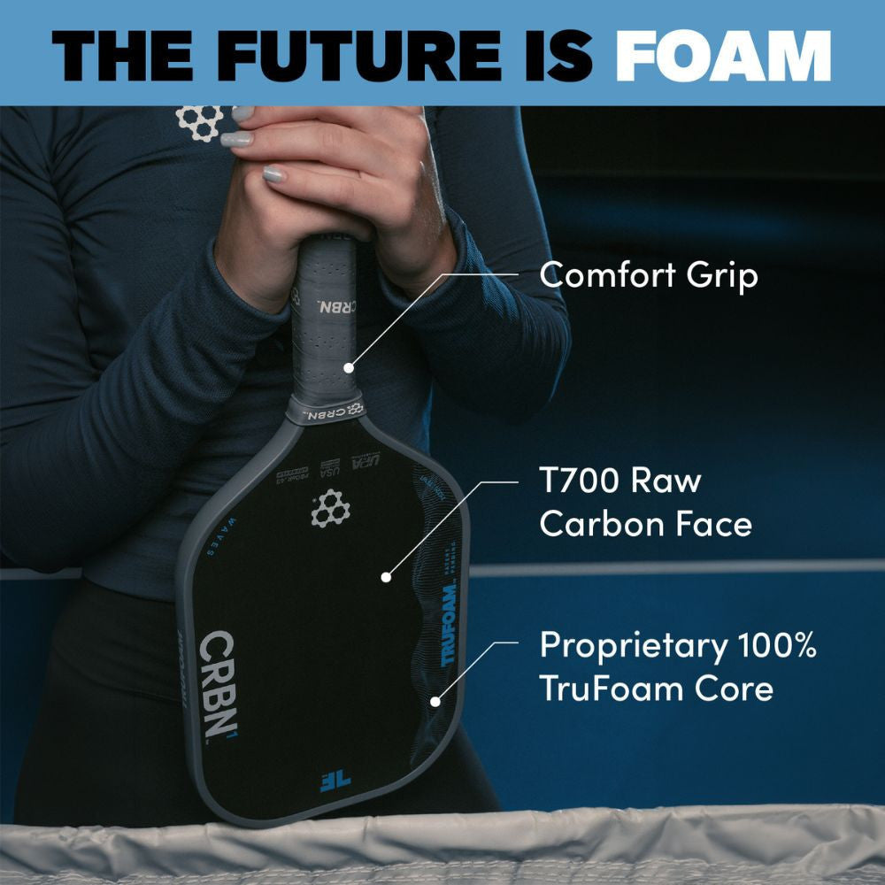 CRBN TruFoam Waves 4 Hybrid Pickleball Paddle