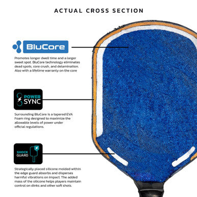 Diadem Edge BluCore Hybrid 16mm Pickleball Paddle