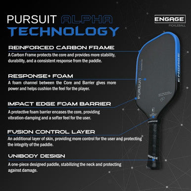 Engage Pursuit Alpha 16mm Pickleball Paddle