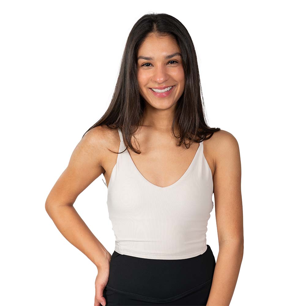 The Florence Ribbed Tank Bra Top - Women's