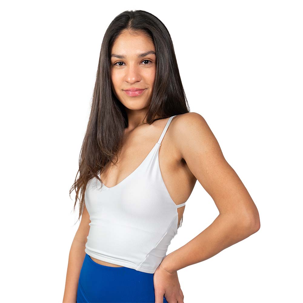 The Florence Ribbed Tank Bra Top - Women's