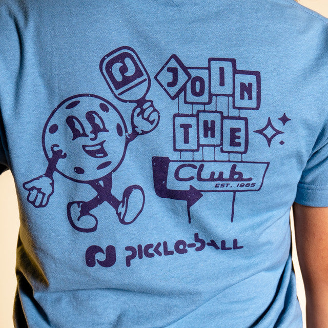 Heritage Pickle-ball Join The Club Retro Ball Tee - Unisex