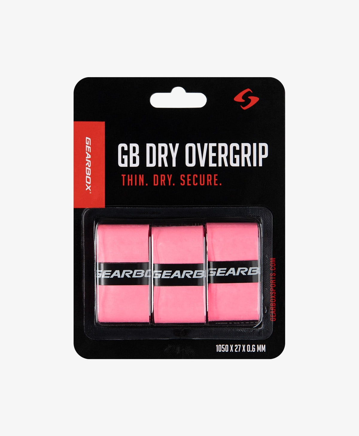 Gearbox Dry Overwrap Grip - Pink