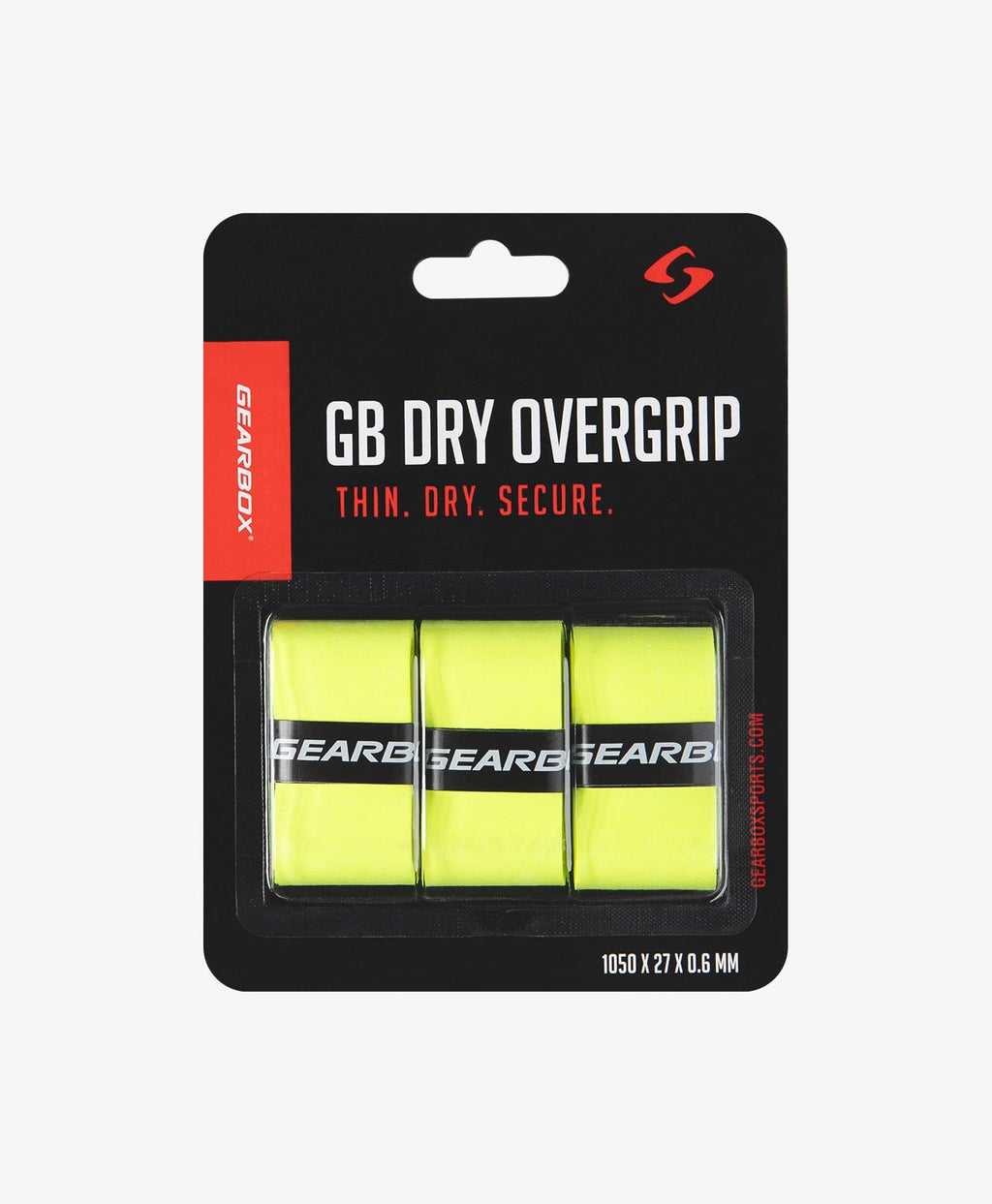 Gearbox Dry Overwrap Grip - Neon Yellow