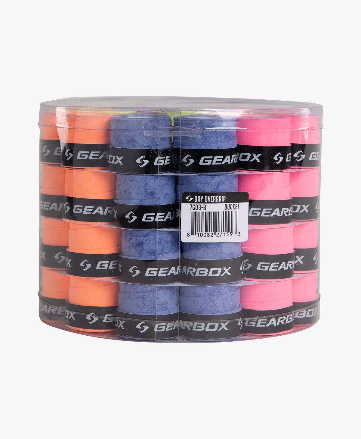 Gearbox Dry Overwrap Grip Bucket - 60 Pack - Varied Colors