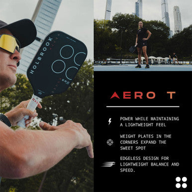Holbrook Aero T Carbon Fiber 14mm Pickleball Paddle