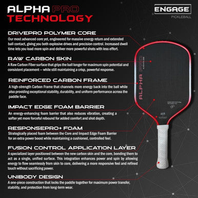 Engage Pursuit Alpha Pro 14mm Pickleball Paddle