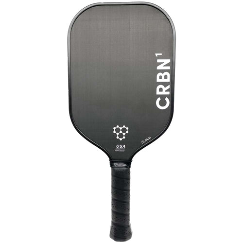 CRBN-1 Carbon Fiber Middleweight Paddle offering an all-black design and high quality textured T700 carbon fiber face for improved control