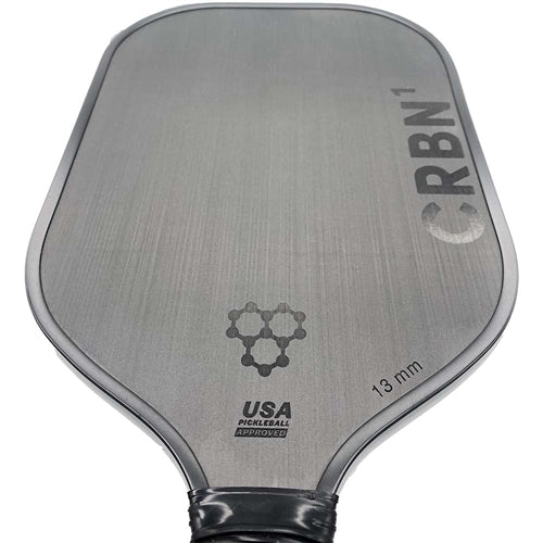 CRBN-1 Carbon Fiber Middleweight Paddle offering an all-black design and high quality textured T700 carbon fiber face for improved control