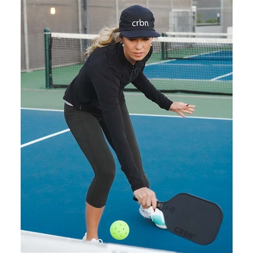 CRBN-1 Carbon Fiber Middleweight Paddle offering an all-black design and high quality textured T700 carbon fiber face for improved control
