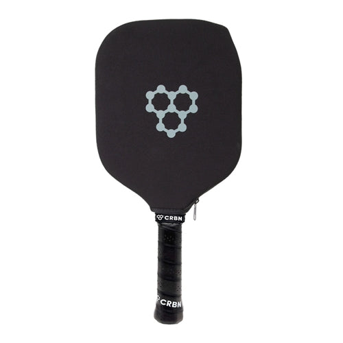 CRBN-1X Power Series Pickleball Paddle featuring a sleek dark grey and black design. Medium sized grip with circumference measuring 4.25 inches