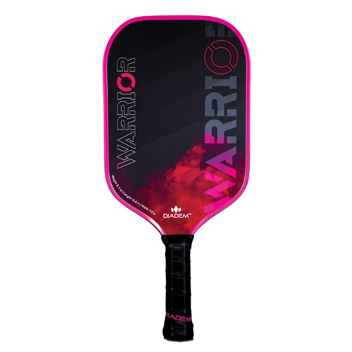 Diadem Warrior Pickleball Paddle is available in a red, teal, or orange, 2-sided design, and is so far the thickest paddle ever produced by a major manufacturer.