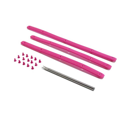 Diadem Edge Guard Kit for Icon consists of 3 pieces and 15 pins to hold them in place. Available in teal, pink, black, red, or white.