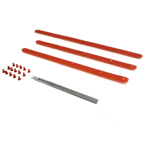 Diadem Edge Guard Kit for Icon consists of 3 pieces and 15 pins to hold them in place. Available in teal, pink, black, red, or white.