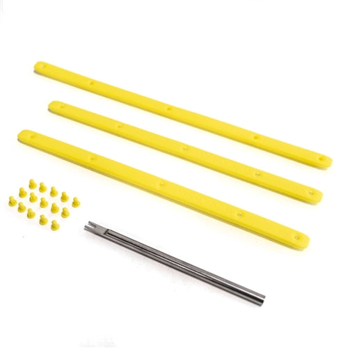 Diadem Edge Guard Kit for Icon consists of 3 pieces and 15 pins to hold them in place. Available in teal, pink, black, red, or white.