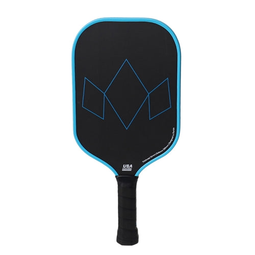 Diadem Warrior Edge Classic, 2-sided blue and black design with an etched graphic face and thick polymer core measuring 16mm.