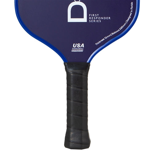 Diadem Warrior Edge First Responders Bundle featuring three Diadem Warrior Edge First Responder Series Pickleball Paddles in colors green, blue, and red