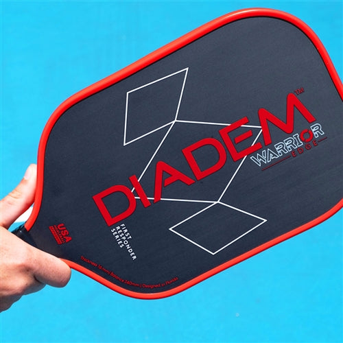 Diadem Warrior Edge First Responders Bundle featuring three Diadem Warrior Edge First Responder Series Pickleball Paddles in colors green, blue, and red