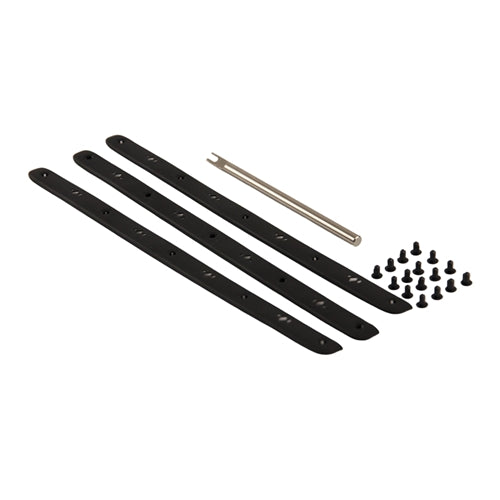 Diadem Icon V2 Paddle Edge Guard Kit including three rubber bumpers, 16 pins, and installation tool. Available in 7 colors.
