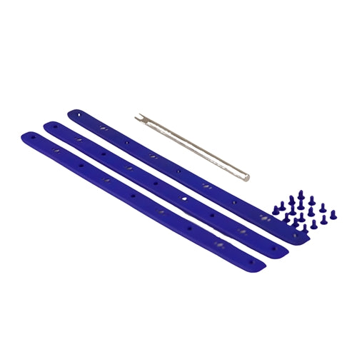 Diadem Icon V2 Paddle Edge Guard Kit including three rubber bumpers, 16 pins, and installation tool. Available in 7 colors.