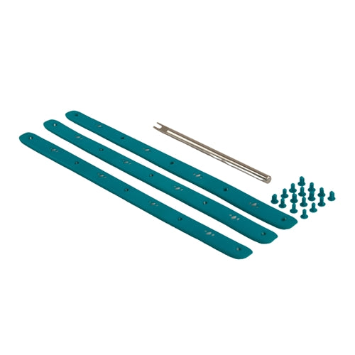 Diadem Icon V2 Paddle Edge Guard Kit including three rubber bumpers, 16 pins, and installation tool. Available in 7 colors.