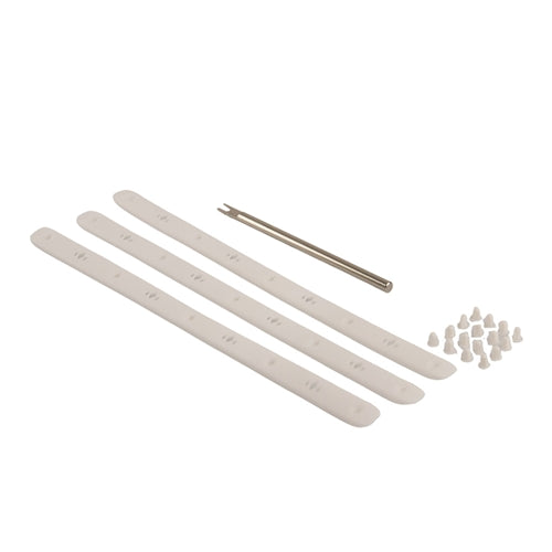 Diadem Icon V2 Paddle Edge Guard Kit including three rubber bumpers, 16 pins, and installation tool. Available in 7 colors.
