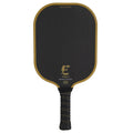 Electrum Pro II Graphite Pickleball Paddle, polymer core and raw carbon fiber face . Wide, textured surface and medium weight. Available in black.