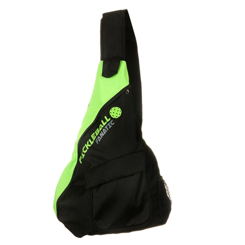 Spacious sling bag is available in three colors.