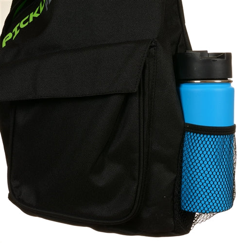 Spacious sling bag is available in three colors.