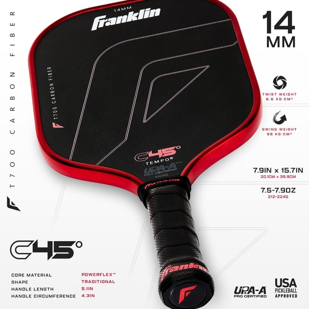 Franklin C45 Tempo 14mm Pickleball Paddle