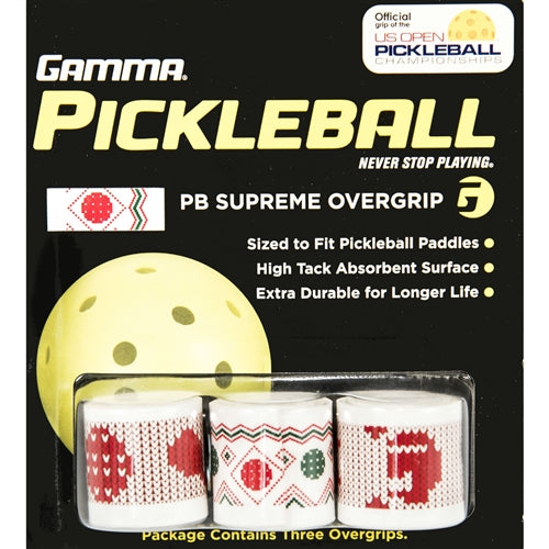 High Tack Pickleball Grip, moisture absorbent.  Chosse from black, white, or neon or fashion mix