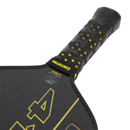 GAMMA 412 Composite paddle features the GAMMA logo and "412" in gold font that pops against a black background