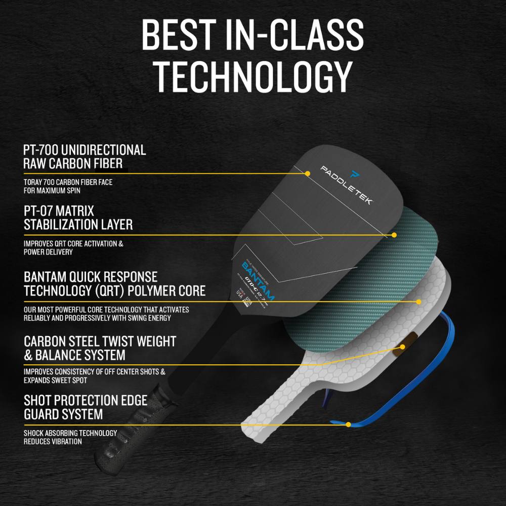 Paddletek GTO-C 12.7mm Pickleball Paddle