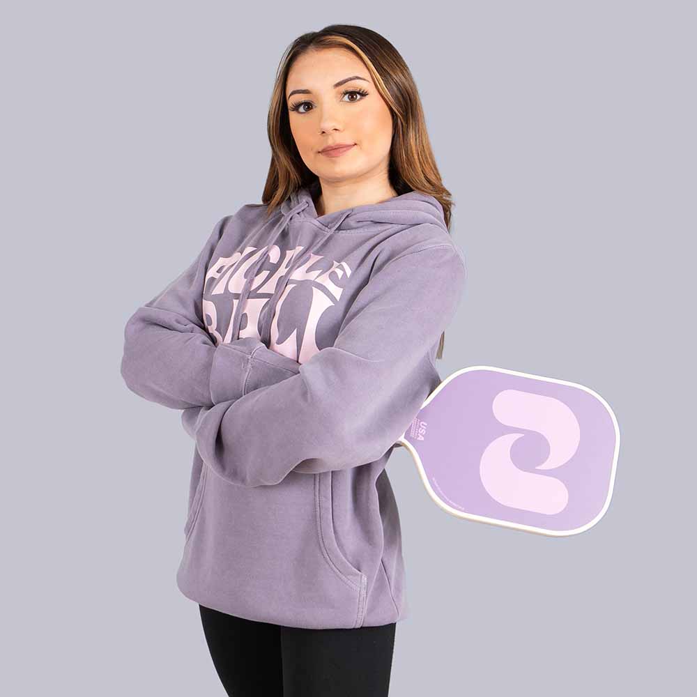 Heritage Pickle-ball Groovy Front Logo Hoodie - Unisex