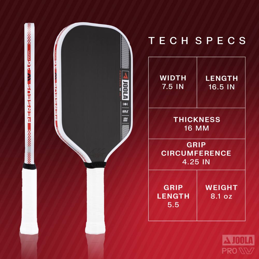 JOOLA Ben Johns Perseus Pro IV 16mm Pickleball Paddle