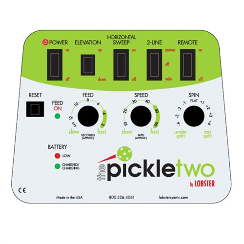 Lobster Pickle Two Ball Machine, now with 2-line oscillation and top and backspin