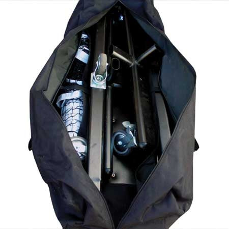 Picklenet Deluxe features heavier frame and wheels to easily move net. Includes frame, net and storage bag with wheels