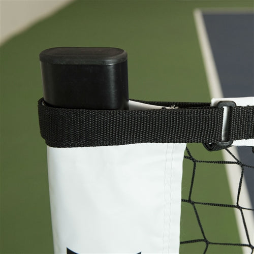 Picklenet Deluxe features heavier frame and wheels to easily move net. Includes frame, net and storage bag with wheels