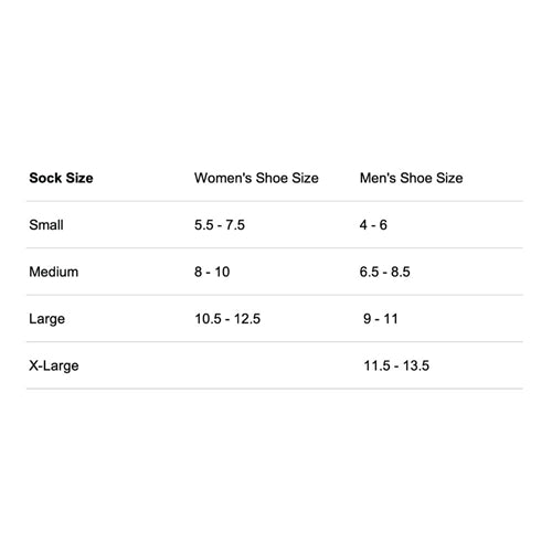 OS1st WP4Plus Wide Crew Socks  are available in either black or white, and in sizes small through 2XLarge.