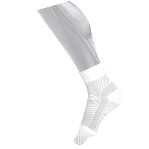 OS1st DS6 Night Time Plantar Fasciitis Treatment Sleeve is available in white only, and sizes small to extra large.