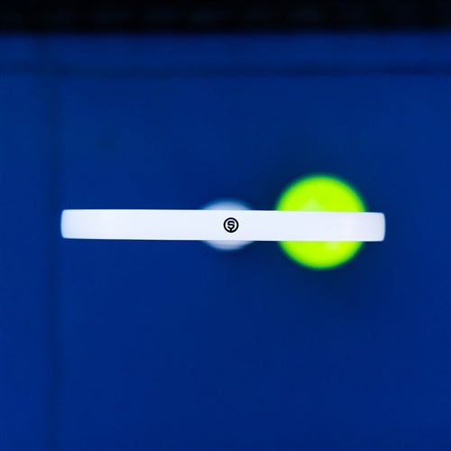 Katanashot XL Paddle by Oneshot Pickleball featuring a black carbon face and white logo, edge guard, and grip