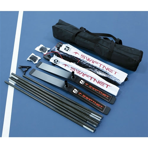SwiftNet 2.1 Portable Pickleball Net, strong and lightweight. Includes carrying bag.