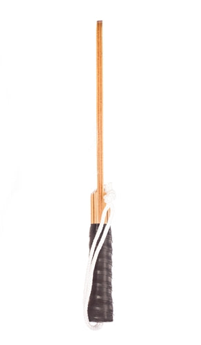 Swinger Pickleball Paddle-durable wood paddle with green checkerboard design, black handle wrap and wrist strap.
