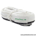 Pickleball Net for Outdoor use, durable dark brown net easily ties to your permanent posts