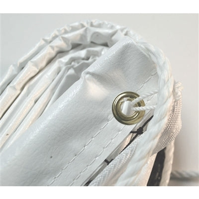Pickleball Net for Outdoor use, durable dark brown net easily ties to your permanent posts