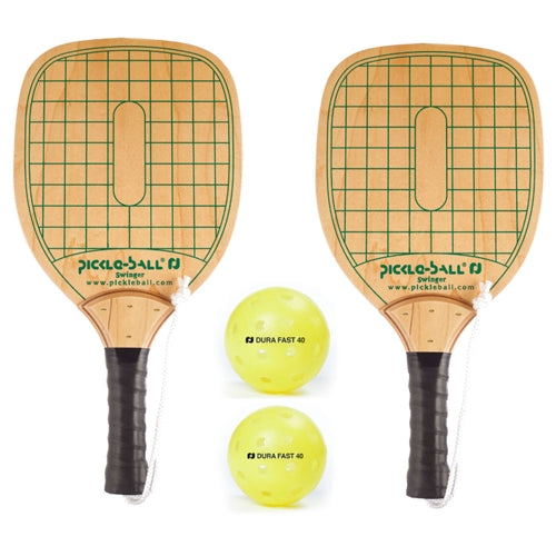 Double Pack Swinger Paddle with two pickleballs
