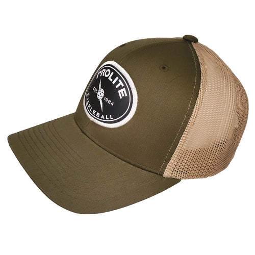Sleek Legacy PROLITE trucker-style hat with brand patch logo on the front, available in 5 colors