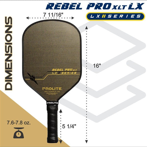 Rebel Pro XLT Hyperweave LX Paddle features the PROLITE Hyperweave paddle face and is available in gold.