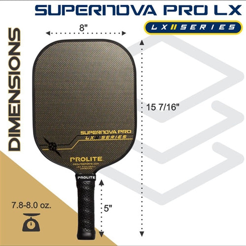 Supernova Pro Hyperweave LX Paddle  features the PROLITE Hyperweave paddle face and is available in two color options.